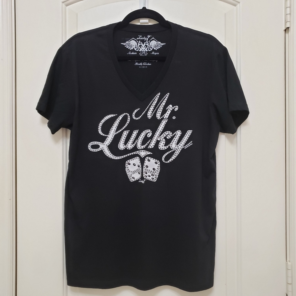Lucky 7 "Mr. Lucky" V-Neck T-Shirt